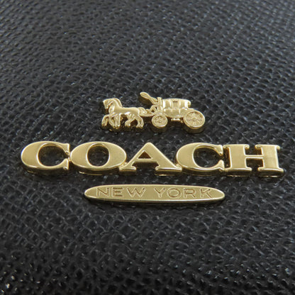 Coach Backpack F76624 Pvc Black Logo Women