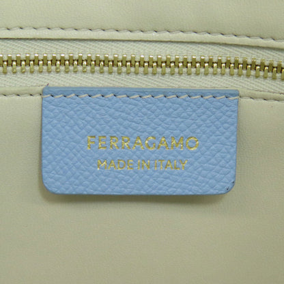 Salvatore Ferragamo Tote Bag Calfskin Blue 2Way