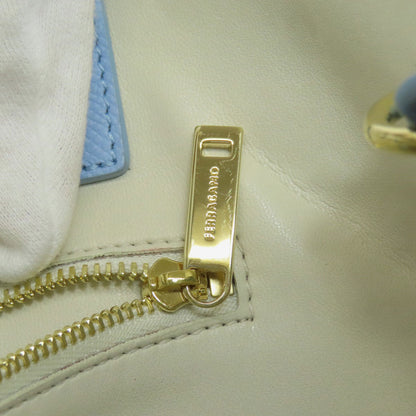 Salvatore Ferragamo Tote Bag Calfskin Blue 2Way