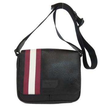 Bally Shoulder Bag Pvc Black Logo