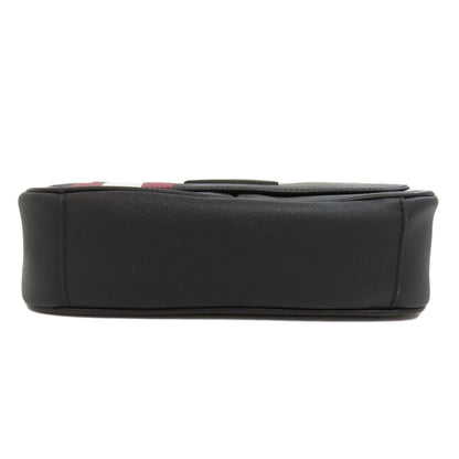 Bally Shoulder Bag Pvc Black Logo