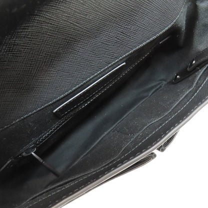 Bally Shoulder Bag Pvc Black Logo