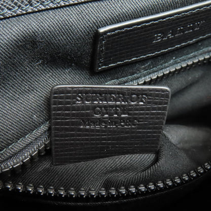 Bally Shoulder Bag Pvc Black Logo