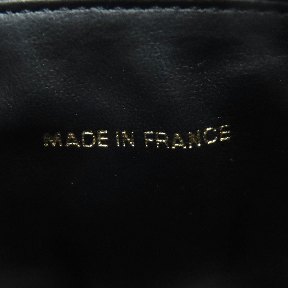 Chanel Tote Bag Grained Calfskin Skin Black Vanity Gold Metal