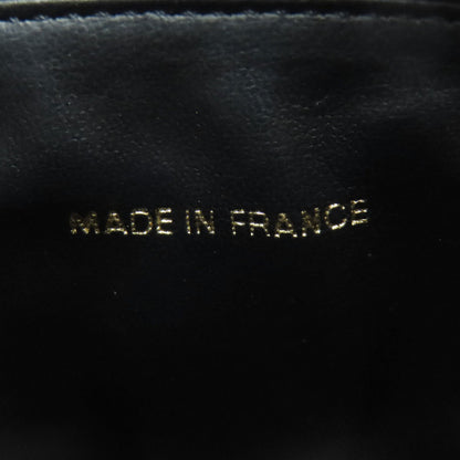 Chanel Tote Bag Grained Calfskin Skin Black Vanity Gold Metal