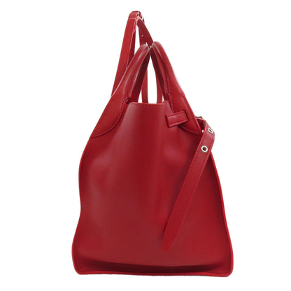 Celine Tote Bag Leather Red 2Way