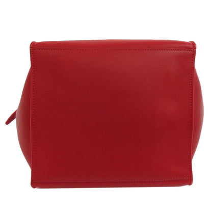 Celine Tote Bag Leather Red 2Way