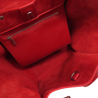 Celine Tote Bag Leather Red 2Way