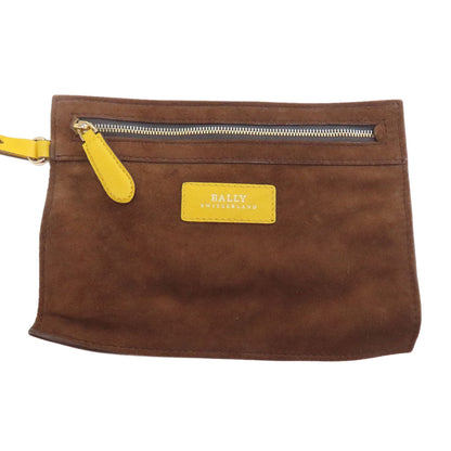 Bally Handbag Leather Yellow Punching 2Way Women