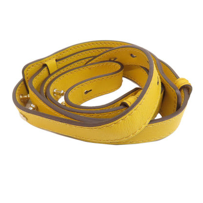 Bally Handbag Leather Yellow Punching 2Way Women