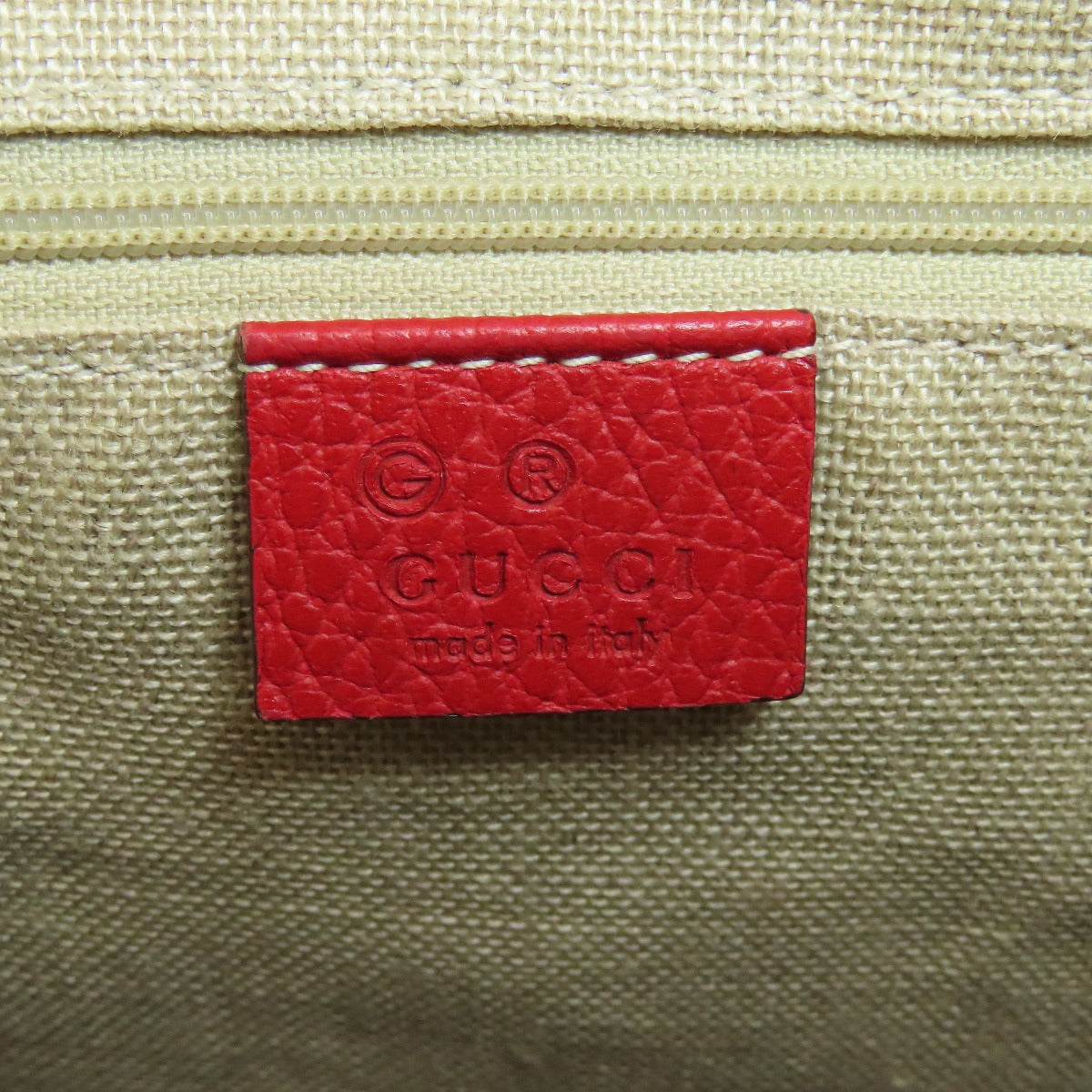 Gucci Handbag 449711 Leather Red Interlocking G Outlet