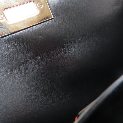 Valentino Shoulder Bag Leather Black Studs