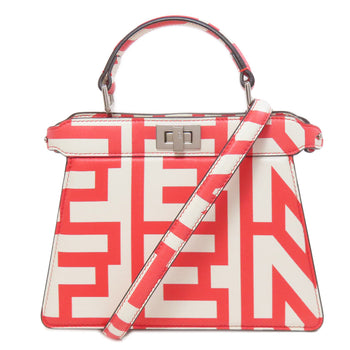 Fendi Handbag Calfskin Red Marc Jacobs Collaboration Peekaboo I See You 2Way