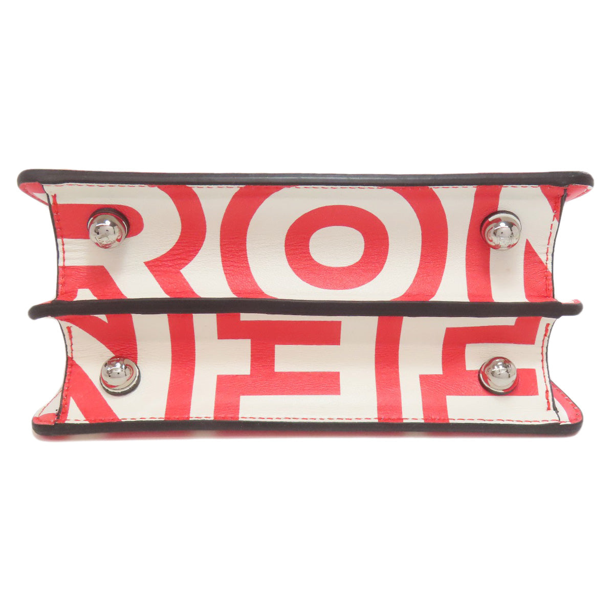 Fendi Handbag Calfskin Red Marc Jacobs Collaboration Peekaboo I See You 2Way