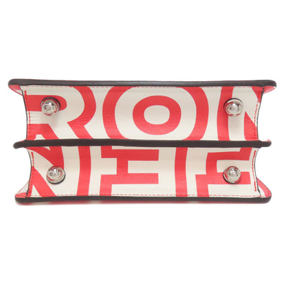 Fendi Handbag Calfskin Red Marc Jacobs Collaboration Peekaboo I See You 2Way