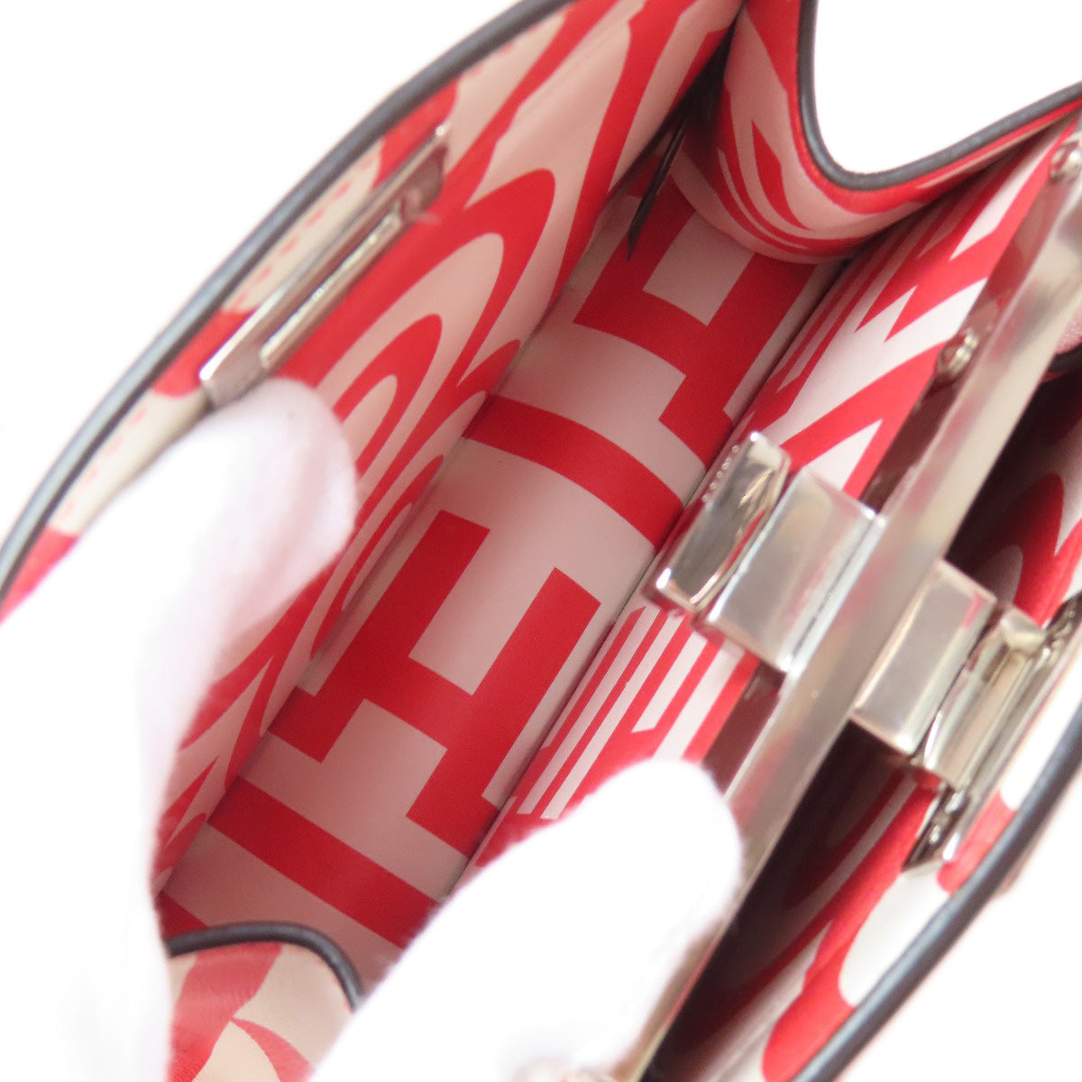 Fendi Handbag Calfskin Red Marc Jacobs Collaboration Peekaboo I See You 2Way