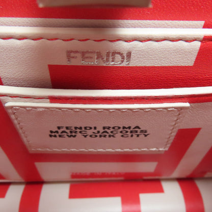 Fendi Handbag Calfskin Red Marc Jacobs Collaboration Peekaboo I See You 2Way