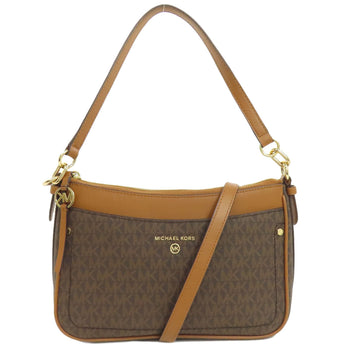 Michael Kors Shoulder Bag Pvc Brown Mk Signature 2Way Women