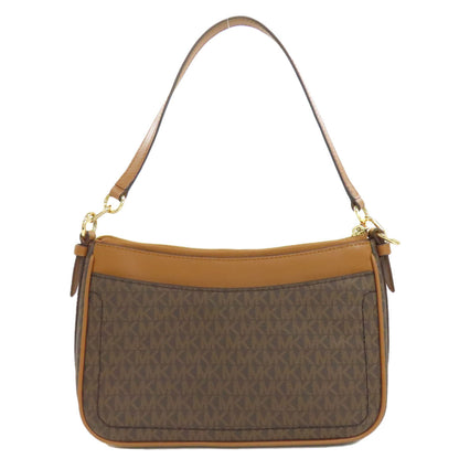 Michael Kors Shoulder Bag Pvc Brown Mk Signature 2Way Women