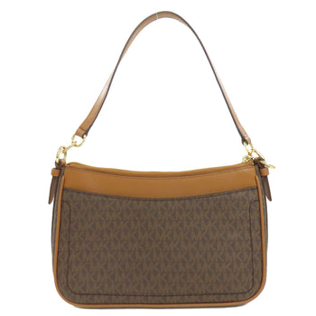 Michael Kors Shoulder Bag Pvc Brown Mk Signature 2Way Women