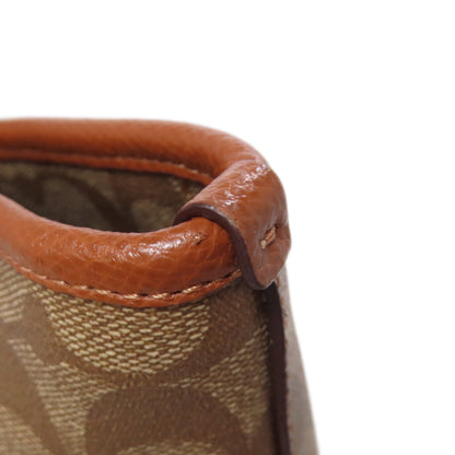 Coach Tote Bag F36876 Pvc Brown Signature Women