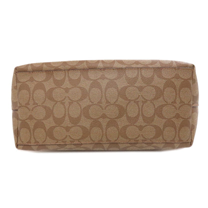 Coach Tote Bag F36876 Pvc Brown Signature Women