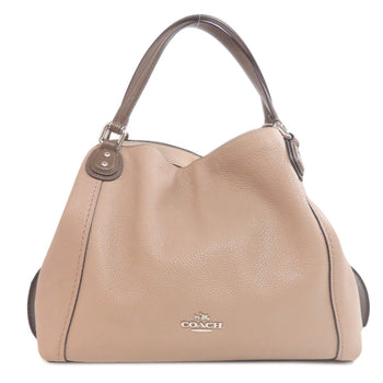 Coach Tote Bag 57671 Leather Brown Logo