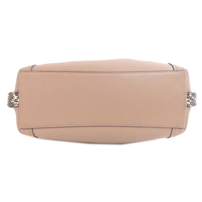 Coach Tote Bag 57671 Leather Brown Logo
