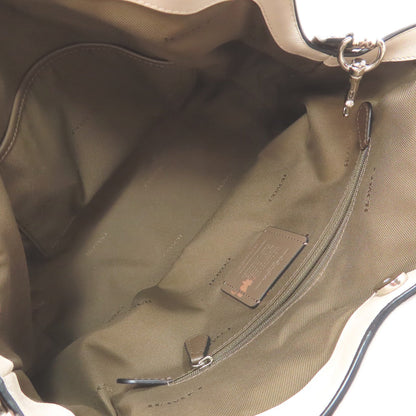 Coach Tote Bag 57671 Leather Brown Logo