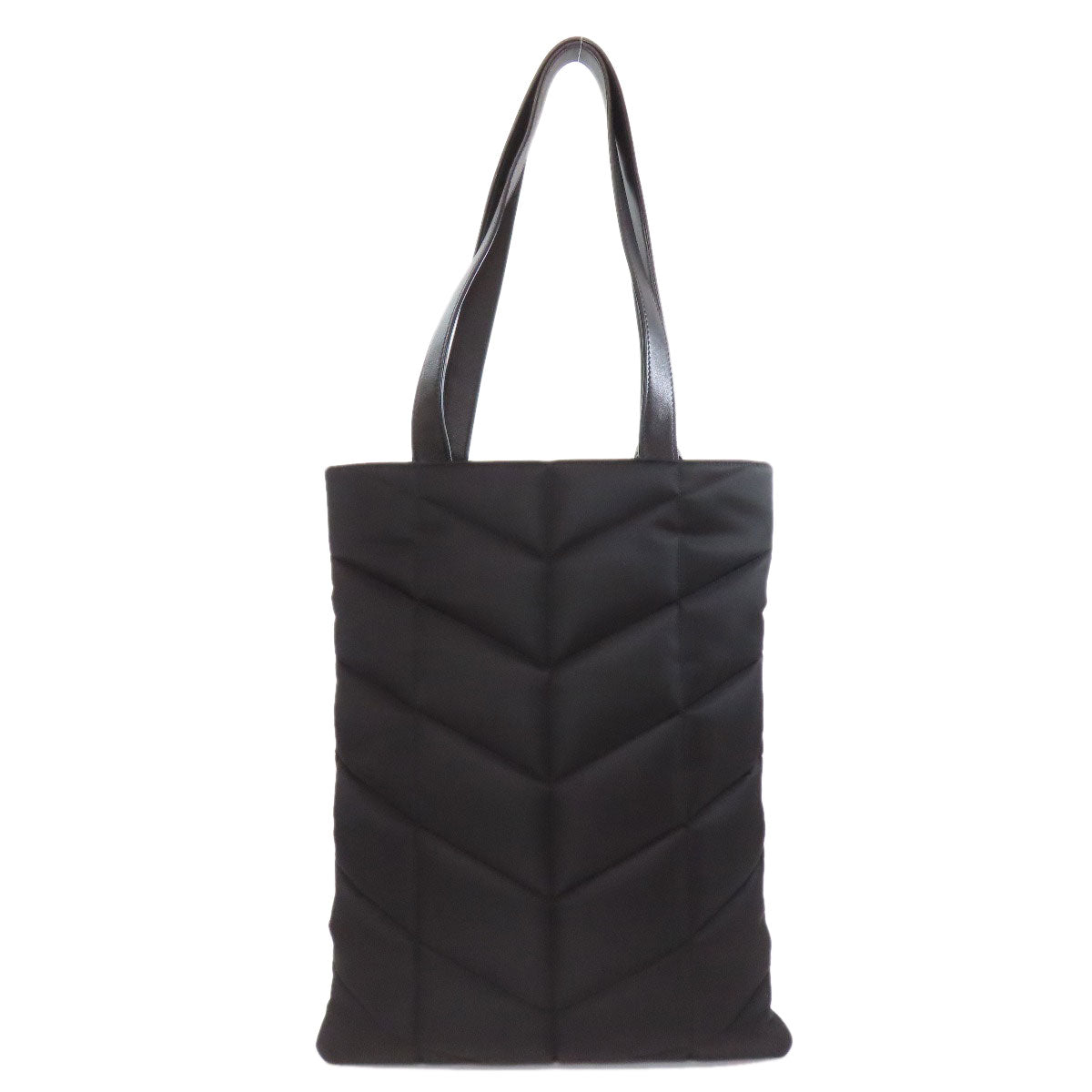 Saint Laurent Tote Bag Nylon Black Logo Women