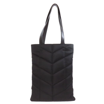 Saint Laurent Tote Bag Nylon Black Logo Women