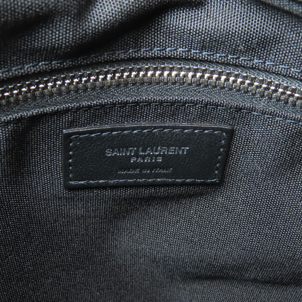 Saint Laurent Tote Bag Nylon Black Logo Women
