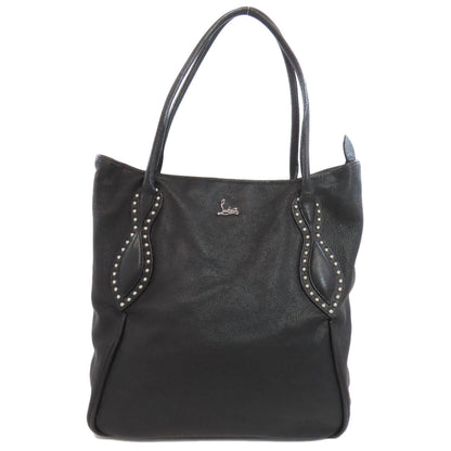 Christian Louboutin Tote Bag Leather Black Logo