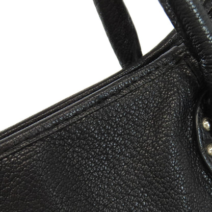 Christian Louboutin Tote Bag Leather Black Logo