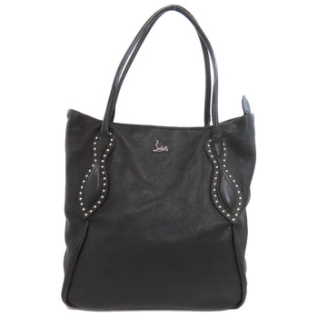 Christian Louboutin Tote Bag Leather Black Logo