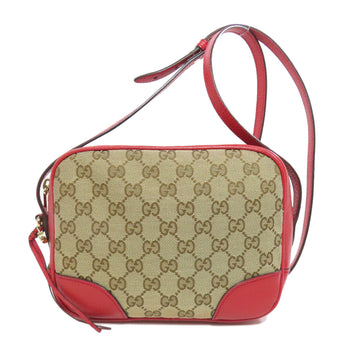 Gucci Shoulder Bag 449413 Canvas Red Gg Outlet 2Way