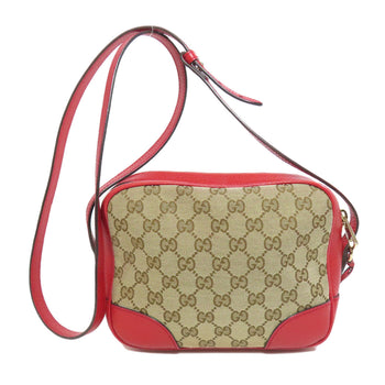 Gucci Shoulder Bag 449413 Canvas Red Gg Outlet 2Way