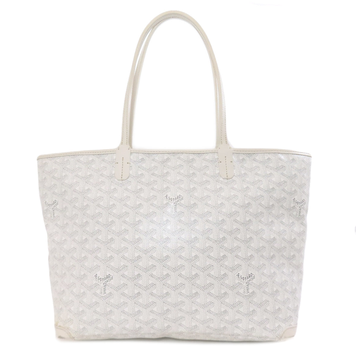 Goyard Tote Bag Coated Canvas White Artois Pm Women