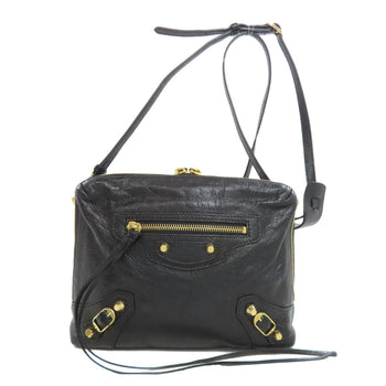 Balenciaga Shoulder Bag 431649 Calfskin Black Simple Design