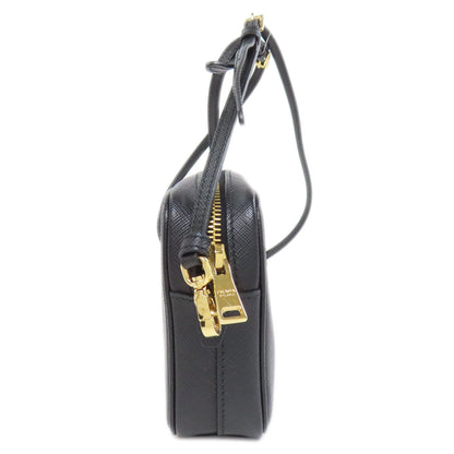 Prada Shoulder Bag 1Bh036 Safiano Black Logo