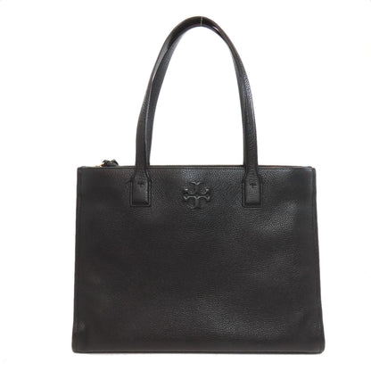 Tory Burch Tote Bag Leather Black Logo