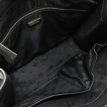 Tory Burch Tote Bag Leather Black Logo