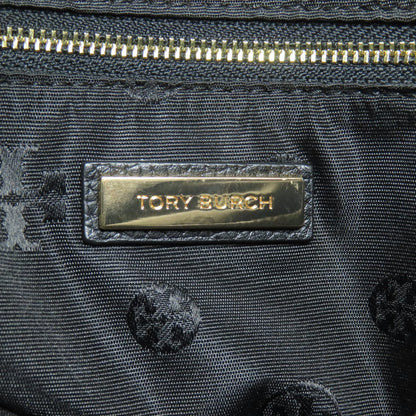 Tory Burch Tote Bag Leather Black Logo