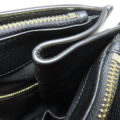 Tory Burch Tote Bag Leather Black Logo