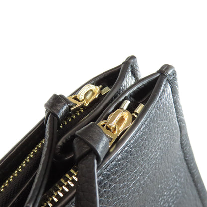 Tory Burch Tote Bag Leather Black Logo