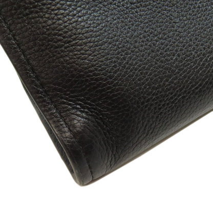 Tory Burch Tote Bag Leather Black Logo