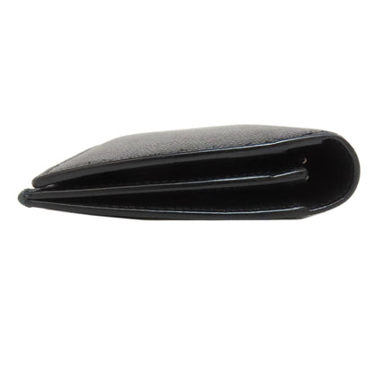 Saint Laurent Long Wallet Purse Leather Black Simple Design Mens