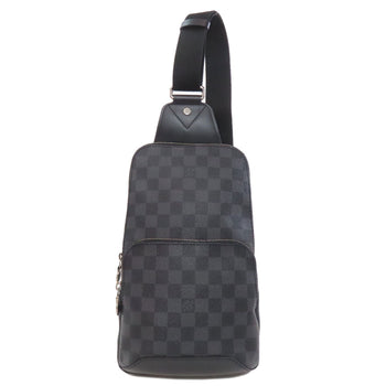 Louis Vuitton Sling Bag N41719 Damier Canvas Black Avenue Sling Mens