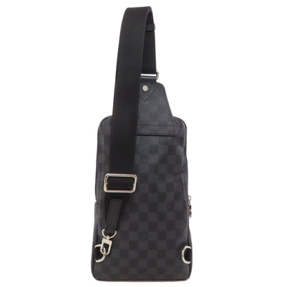 Louis Vuitton Sling Bag N41719 Damier Canvas Black Avenue Sling Mens