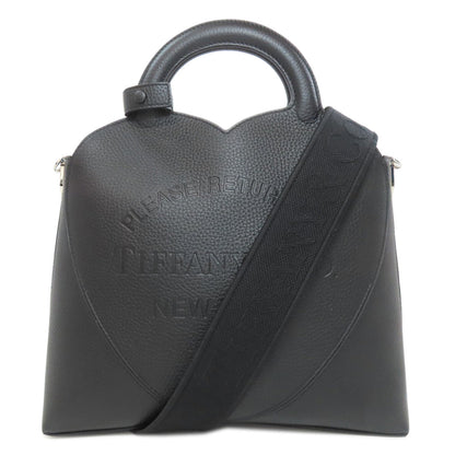 Tiffany&Co. Handbag Leather Black Return To Tiffany&Co. 2Way Women